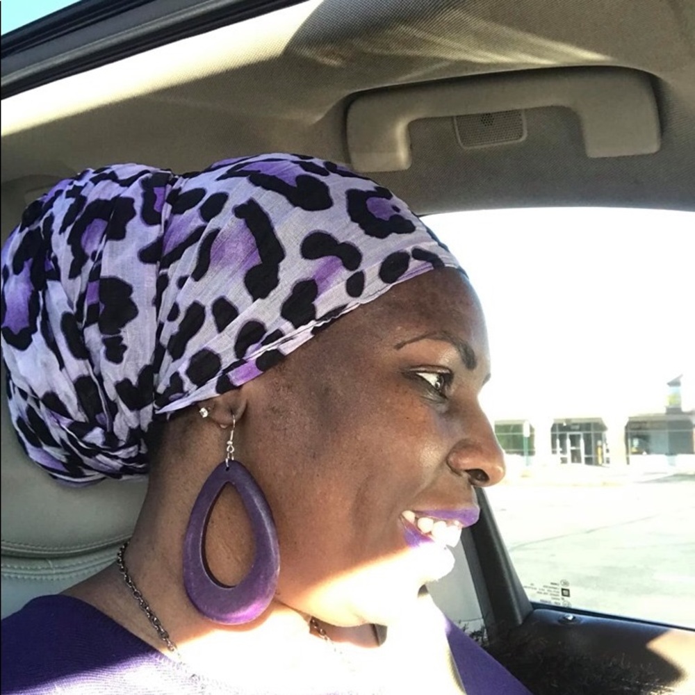 Purple Animal Print 72x22 inches